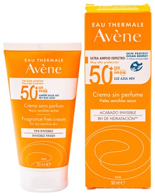 Avène fragrance free invisible cream SPF 50+